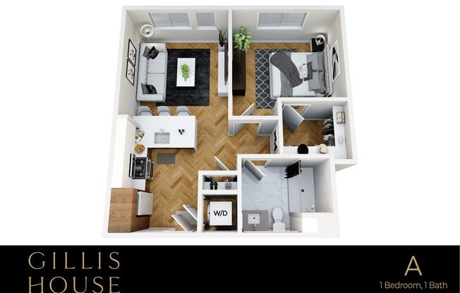 1 bed, 1 bath, 610 sqft, $3,395, Unit 313