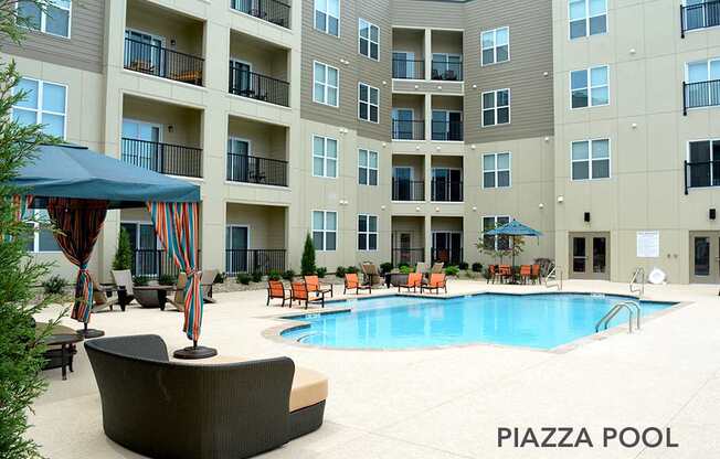 Poolside Relaxing Chairs at Piazza on West Pine, Saint Louis