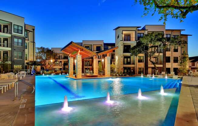 Sparkling Swimming Pool at Windsor Ridge, Austin, Texas