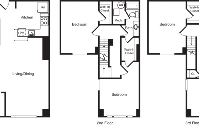 4 beds, 3 baths, 2,337 sqft, $5,140, Unit TH01