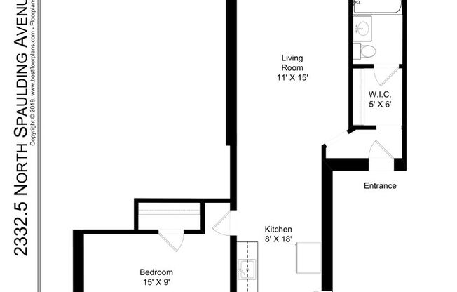 1 bed, 1 bath, 670 sqft, $1,795, Unit 2332.53B