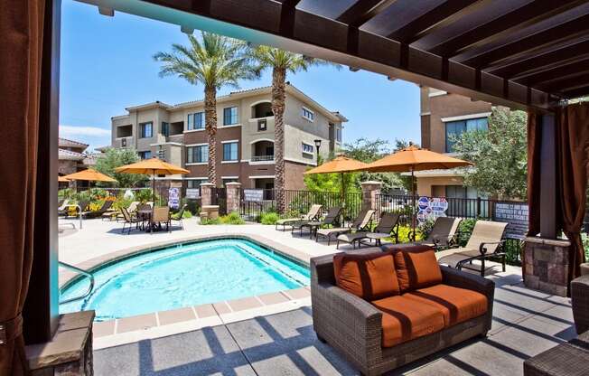 Two Hot Tub/ Spas at Las Vegas Apartments near Los Prados Country Club