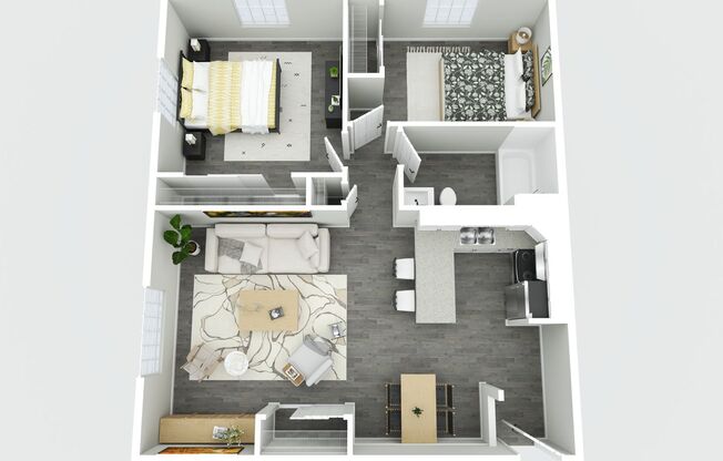 2 beds, 1 bath, 900 sqft, $1,299, Unit AA104
