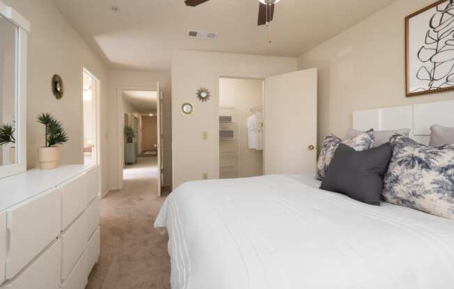 Large bedroom with private bathroom and walk-in closet
