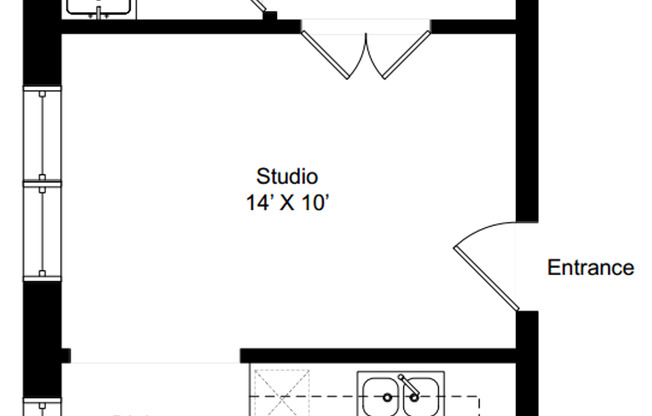 Studio, 1 bath, 300 sqft, $1,445, Unit 644-103
