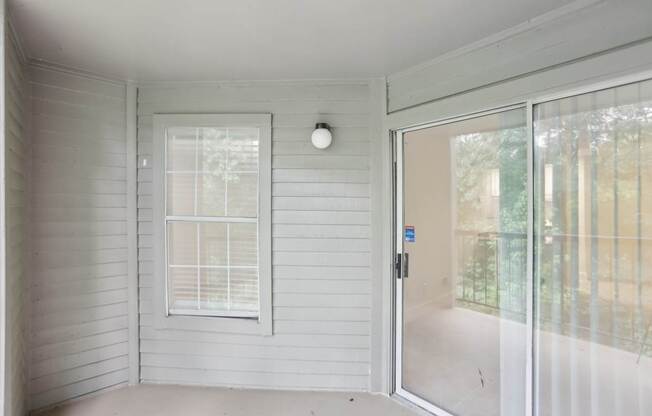 A spacious balcony