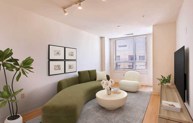 Living Room with Hard Surface Flooring