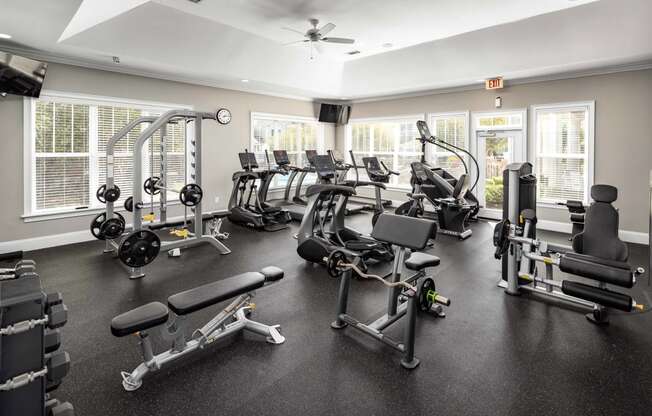 State Of The Art Fitness Center at Abberly Green Apartment Homes, North Carolina, 28117