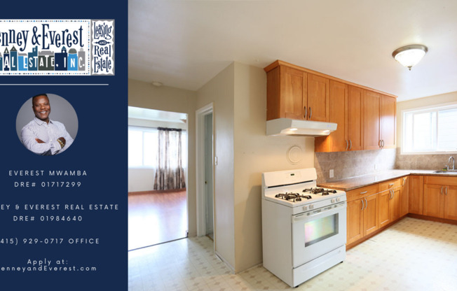 Top Floor 1BR+Office/1BA in Inner Mission, Eat-in Kitchen, Shared Yard, Section 8 Welcome (948 South Van Ness #3)