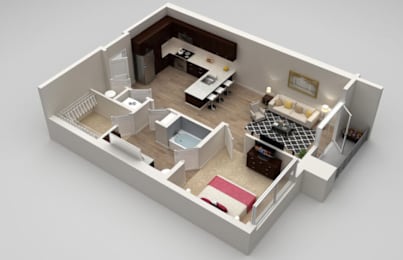 1 bed, 1 bath, 786 sqft, $1,539