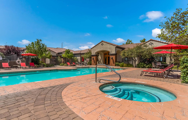 Outdoor Spa and Pool Deck at Broadstone Towne Center, Albuquerque, New Mexico