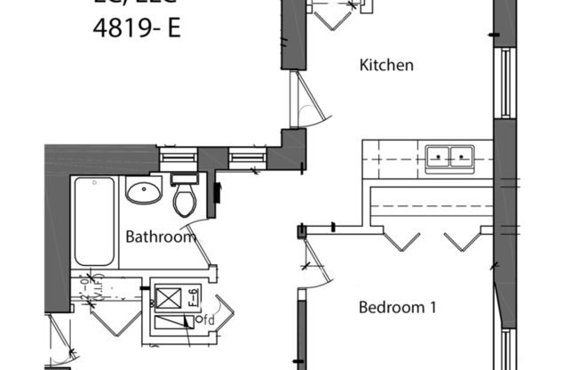 2 beds, 1 bath, $1,650, Unit 4819 -2E