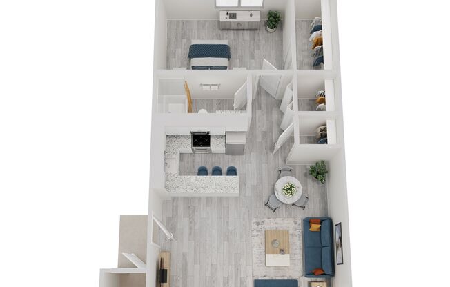 1 bed, 1 bath, 700 sqft, $957, Unit 238