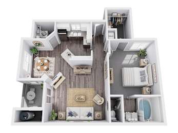 1 bed, 1 bath, 832 sqft, $1,630