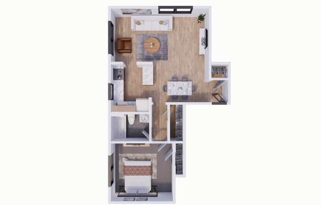 1 bed, 1 bath, 578 sqft, $1,335, Unit 4104A5