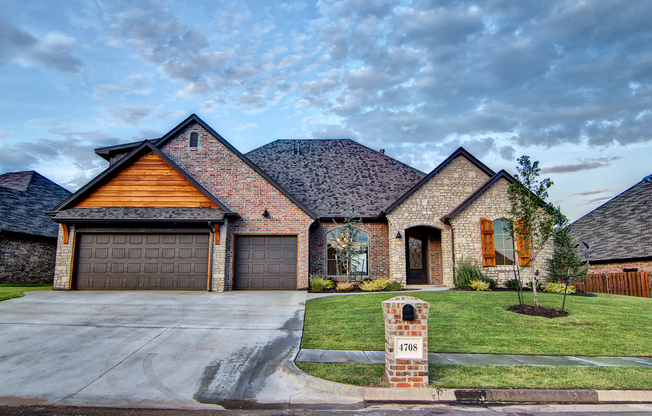 FREE RENT UNTIL 11/15 + 2900 Sq. Ft. - 4 Bedrooms/3.5 Baths/Media Room/Study/Formal Dinning/3 Car- Edmond Schools-Storm Shelter