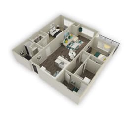 2 beds, 2 baths, 1,079 sqft, $1,763