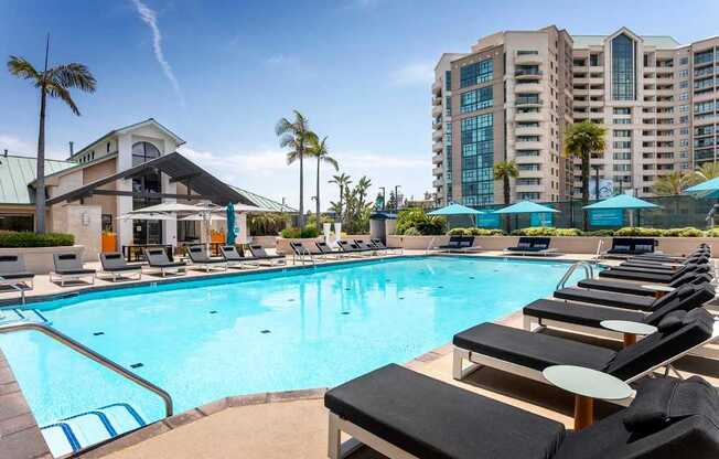 Large Pool at Towers at Costa Verde Apartments, San Diego, CA, 92122
