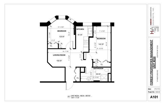 2 beds, 1 bath, $4,150, Unit 224
