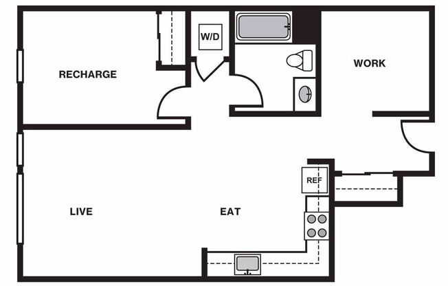 1 bed, 1 bath, 853 sqft, $2,396
