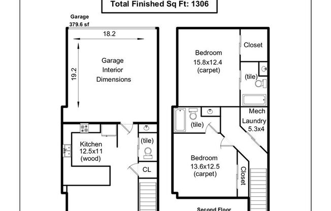 2 beds, 2.5 baths, 1,281 sqft, $2,700, Unit 851 Baum A