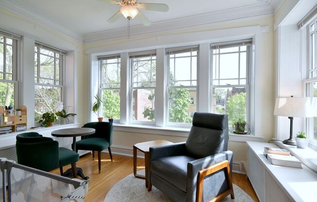 Bright & Spacious Top Floor in Gorgeous Brick Two Flat!