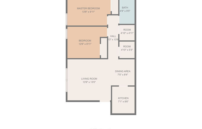 2 beds, 1 bath, 770 sqft, $1,159