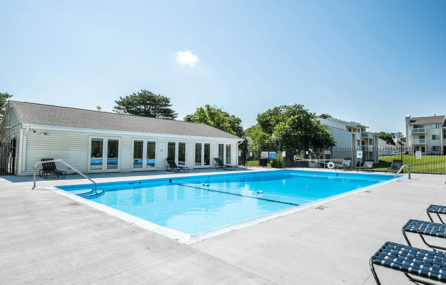 the swimming pool at our apartments