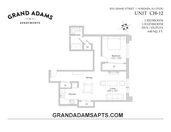 1 bed, 1 bath, $3,600