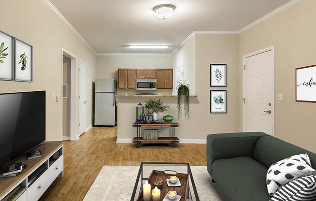 Modern Living Room at Chenal Pointe at the Divide, Arkansas