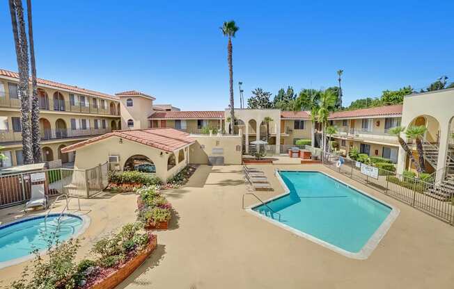 Capistrano Gardens Pool and Spa Area