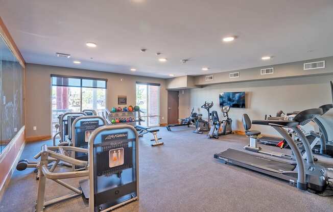 Gym at Heritage at Church Ranch 55+ Apartments, Westminster , Colorado