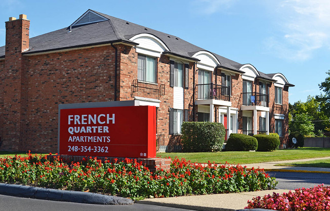 Beautiful Brick Construction at French Quarter Apartments,48034, MI