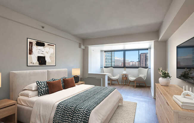 Bedroom with Hard Surface Flooring