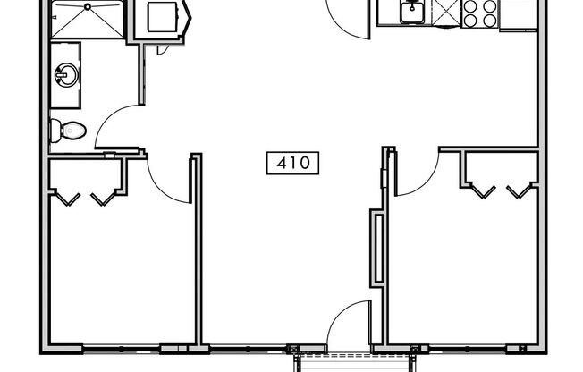 2 beds, 1 bath, 655 sqft, $1,699, Unit 410