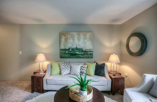 Living Room at Waverly Gardens Apartments, Portland, 97233