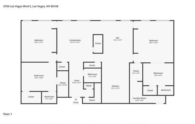 2 beds, 2.5 baths, $17,000