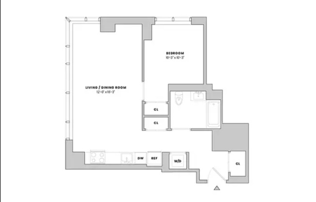 1 bed, 1 bath, $4,900, Unit 4203