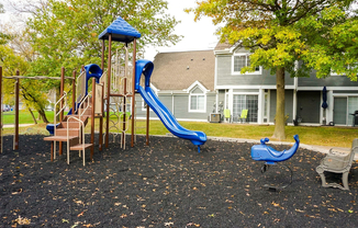 Enjoy family-friendly amenities with this welcoming community playground.