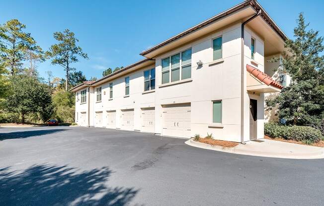 Attached garages  at Two Addison Place Apartments , Georgia