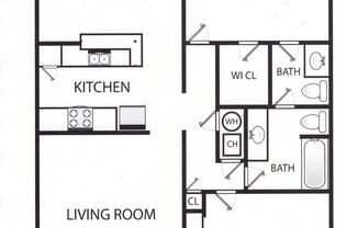 2 beds, 1.5 baths, 1,120 sqft, $3,000, Unit G-2