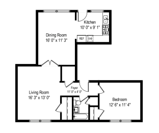 1 bed, 1 bath, $1,595