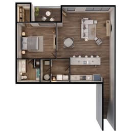 1 bed, 1 bath, 978 sqft, $1,525
