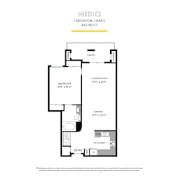 1 bed, 1 bath, 862 sqft, $2,975