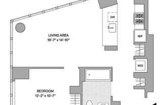 1 bed, 1 bath, $5,175, Unit 1403