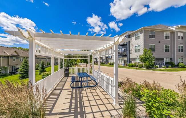 the preserve with benches