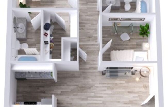 3 beds, 2 baths, 1,247 sqft, $1,595, Unit 78