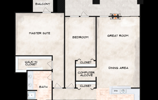 2 beds, 2 baths, 1,585 sqft, $2,170