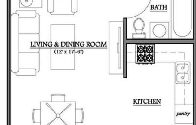 1 bed, 1 bath, 600 sqft, $1,895, Unit 22