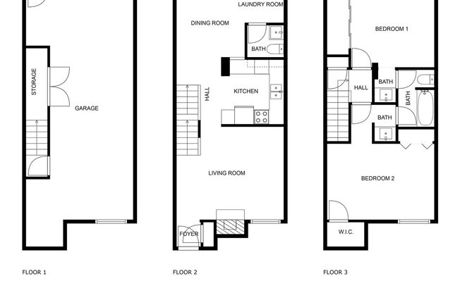 2 beds, 1.5 baths, 1,000 sqft, $1,405, Unit 421-16
